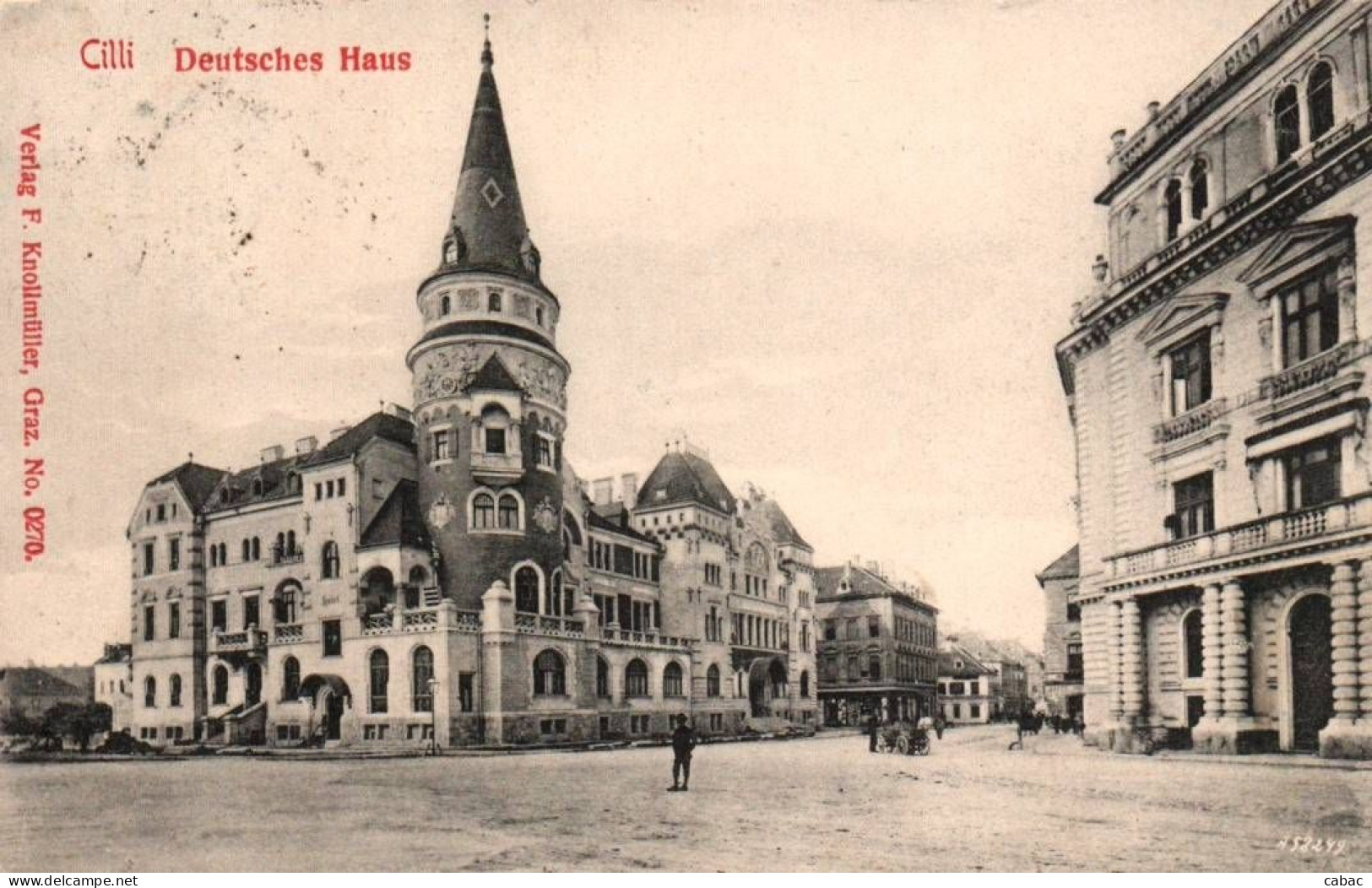 Celje, Nemška Hiša, 1908, Cilli, Deutsches Haus, Kompletna, Štajerska, Steiermark, Zal. Lederer & Popov - Slovénie