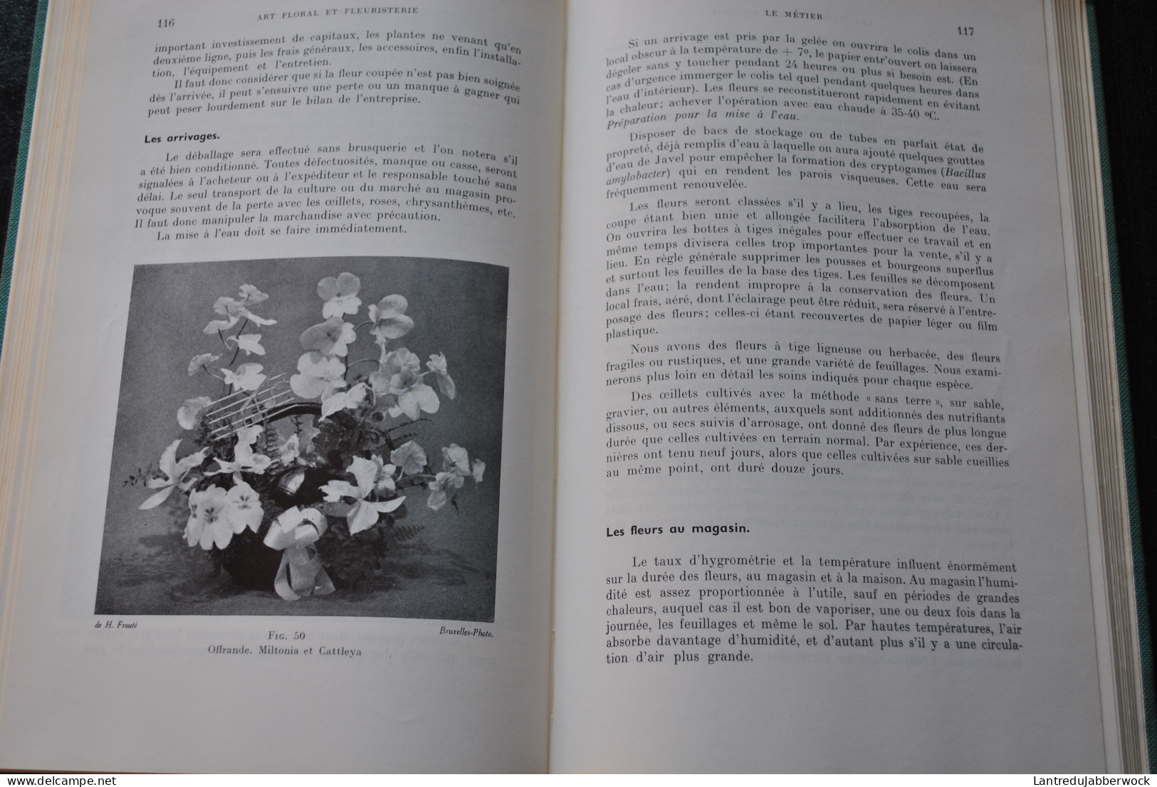 FROUTE Art floral et fleuristerie Bibliothèque d'horticulture pratique Baillière & Fils 1965 Fleuristes professionnels 