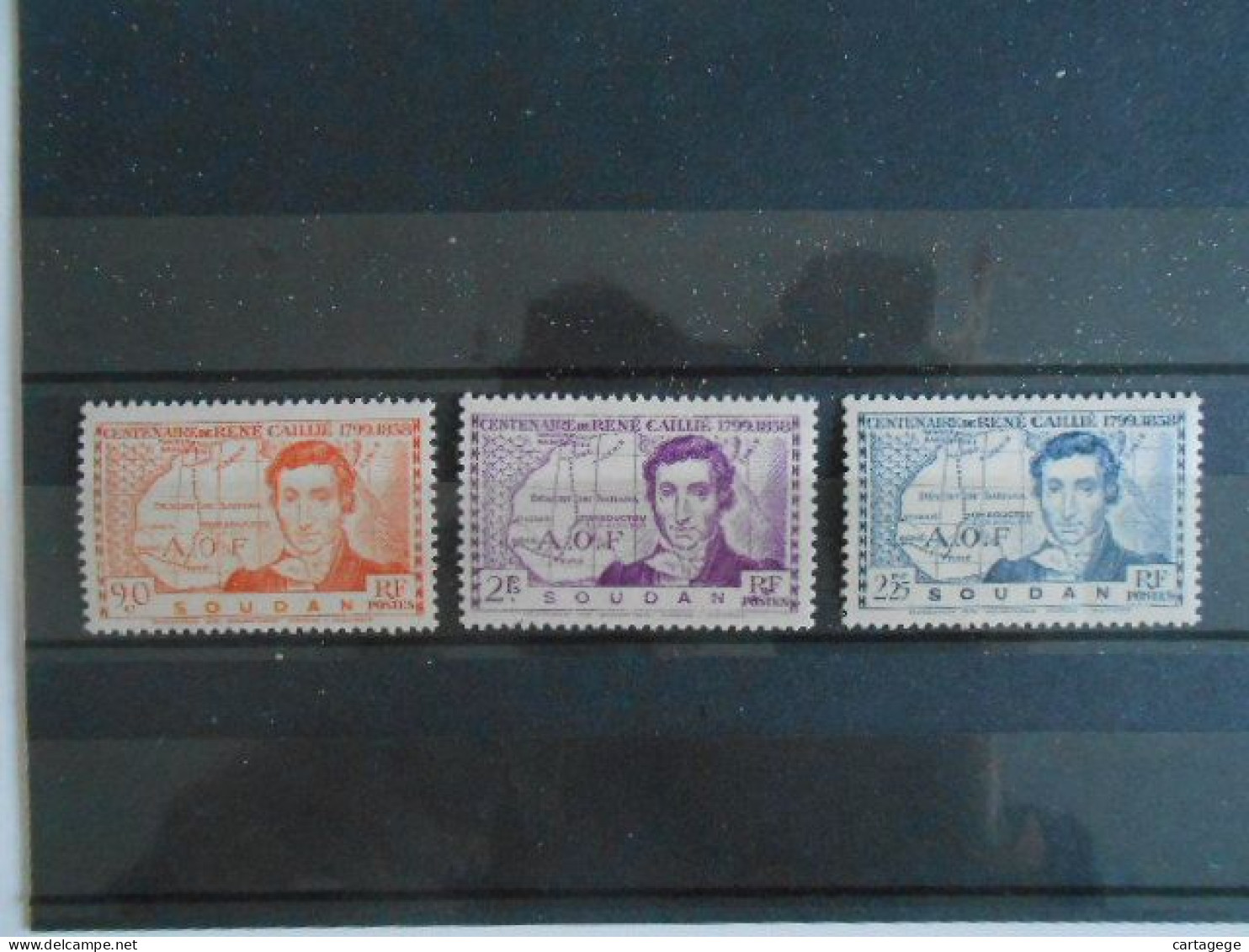 SOUDAN YT 100/102 CENTENAIRE DE LA MORT DE RENE CAILLIE* - Unused Stamps