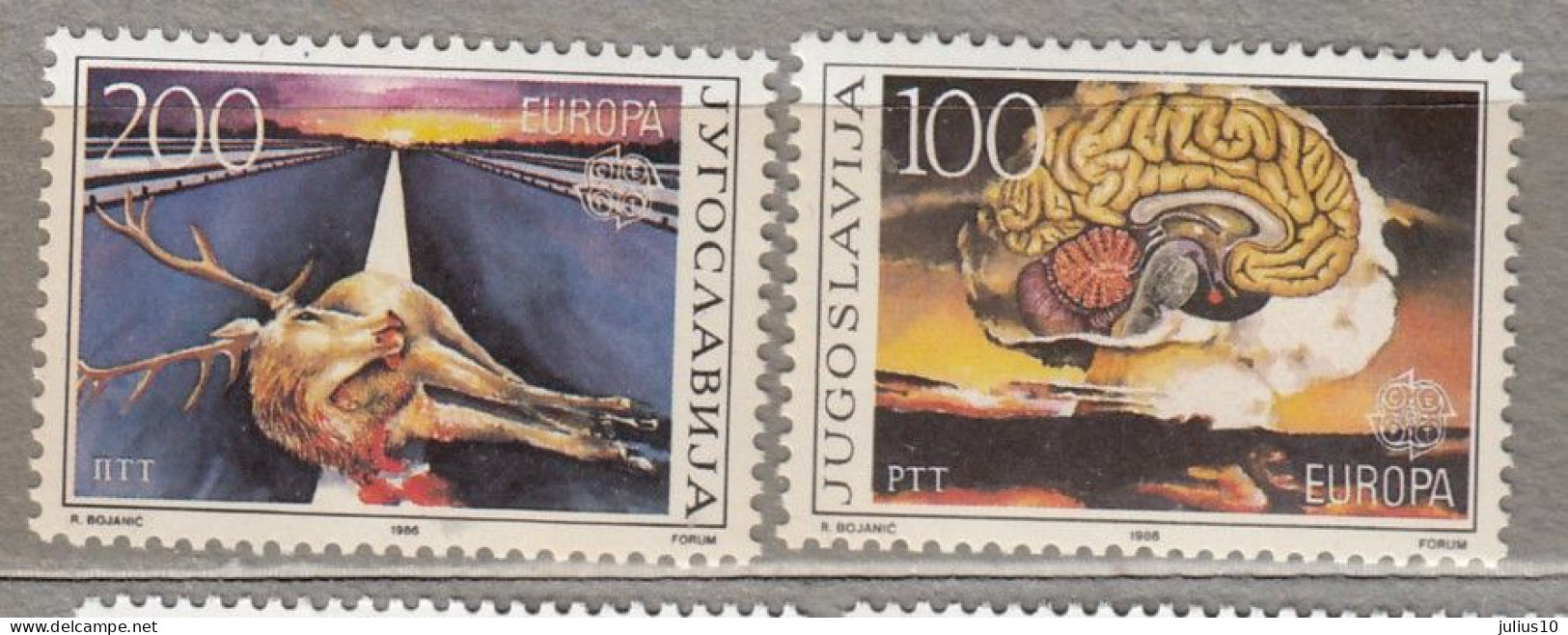 YUGOSLAVIA 1986 Europa CEPT Fauna Mi 2156-2157 MNH(**) #34022 - 1986