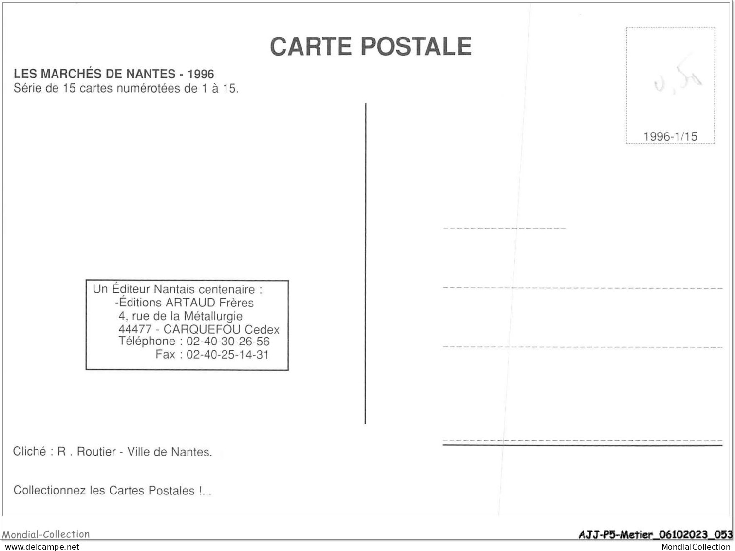 AJJP5-0431 - METIER - MARCHE PLACE JEAN MACE  - Venters