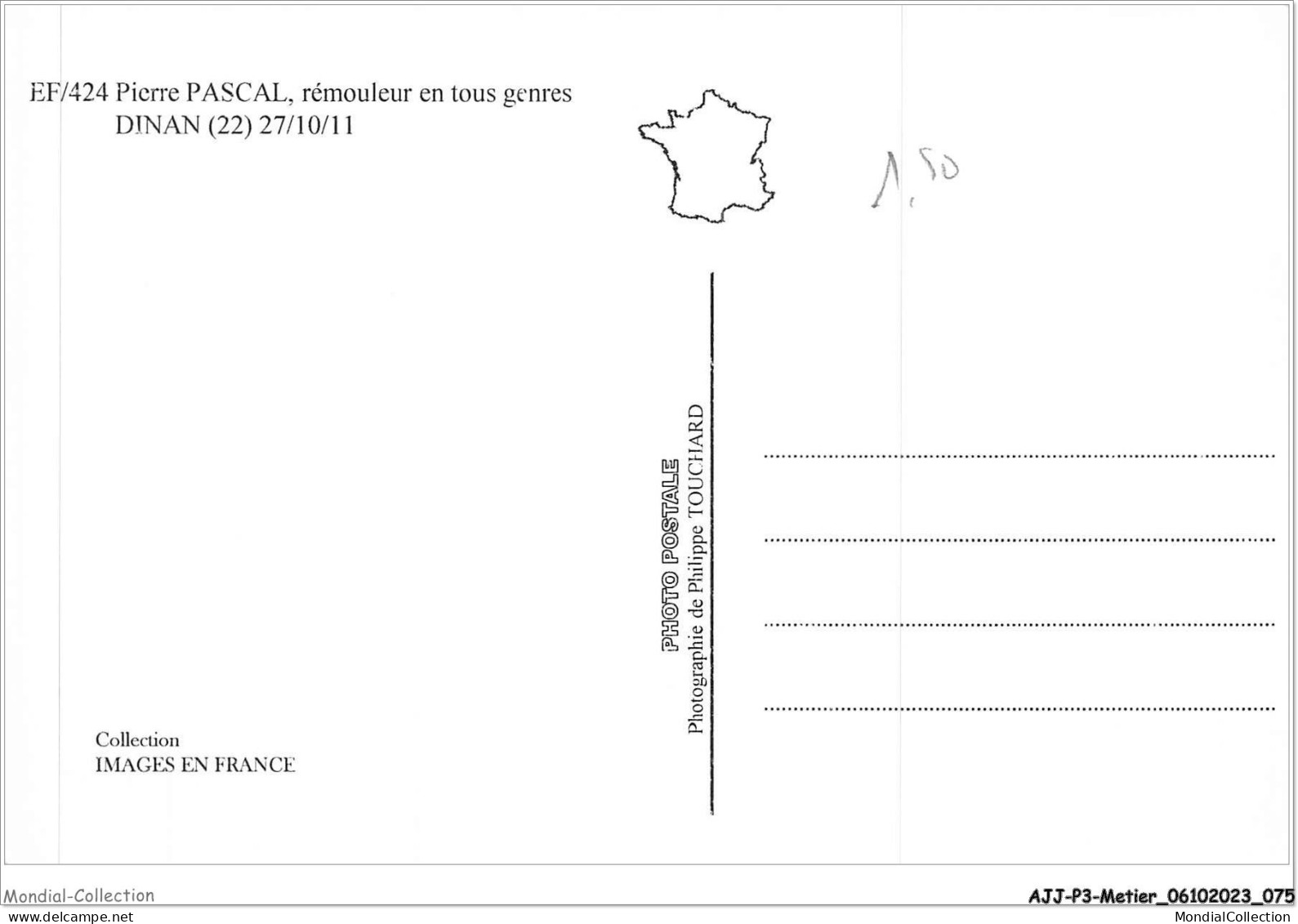 AJJP3-0240 - METIER - PIERRE PASCAL - REMOULEUR EN TOUS GENRES - DINAN  - Vendedores Ambulantes