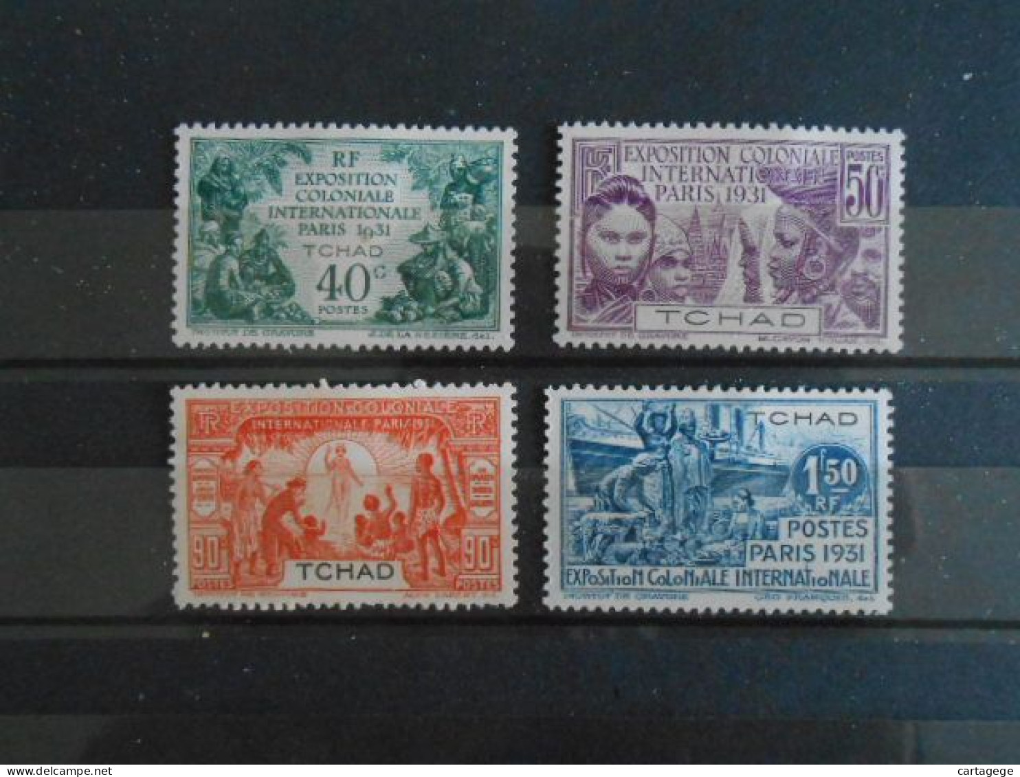 TCHAD YT 56/59 EXPOSITION COLONIALE DE PARIS* - Unused Stamps