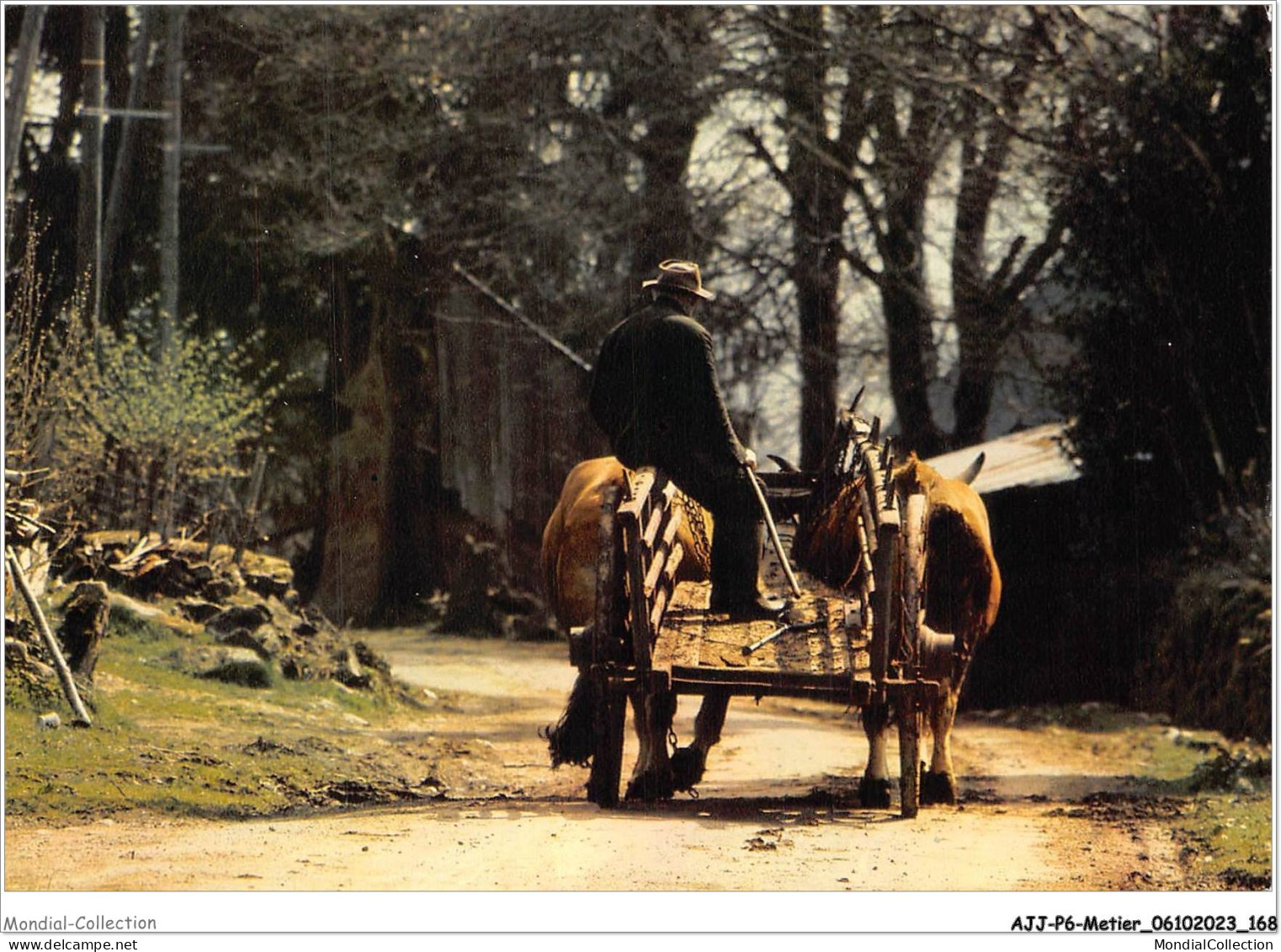 AJJP6-0591 - METIER - IMAGE DU LIMOUSIN PITTORESQUE  - Landbouwers