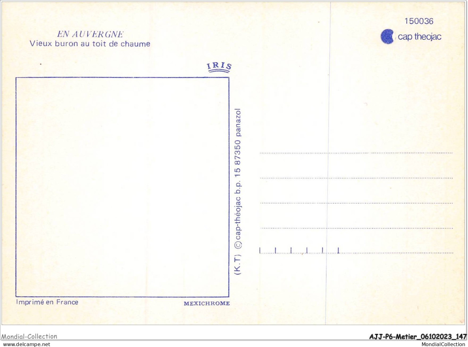 AJJP6-0580 - METIER - VIEUX BURON AU TOIT DE CHAUME  - Landbouwers