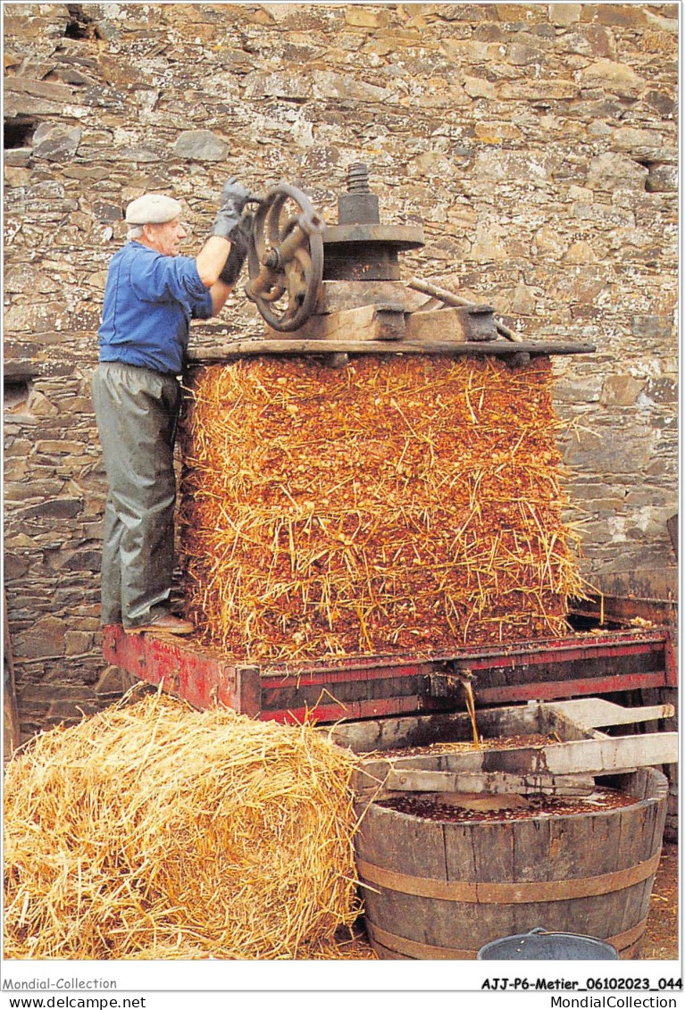 AJJP6-0529 - METIER - MAURICE NEDELEC FAISANT LE CIDRE A POULDOURAN DANS LE TREGOR  - Farmers