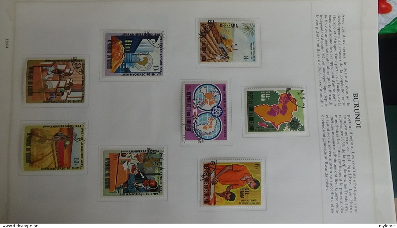 BF3 Classeur de timbres et blocs oblitérés d'Afrique. (toutes les photos n'ont pas été prises)  A saisir !!!.