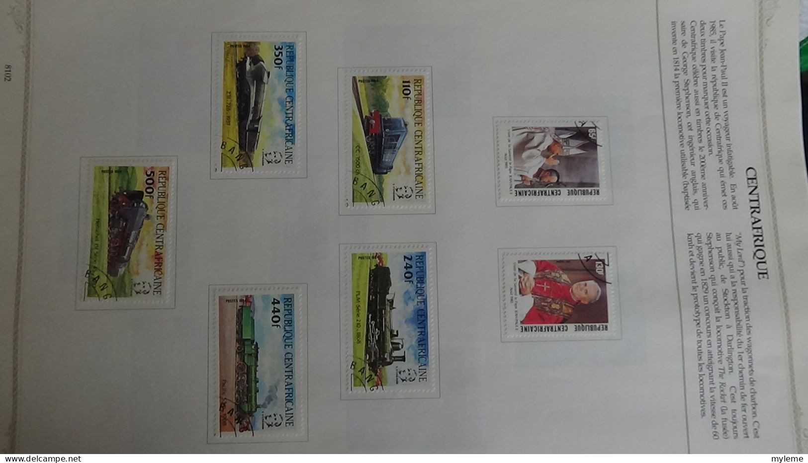 BF3 Classeur de timbres et blocs oblitérés d'Afrique. (toutes les photos n'ont pas été prises)  A saisir !!!.