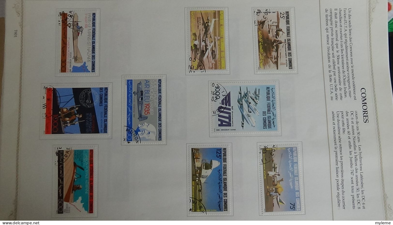 BF3 Classeur de timbres et blocs oblitérés d'Afrique. (toutes les photos n'ont pas été prises)  A saisir !!!.