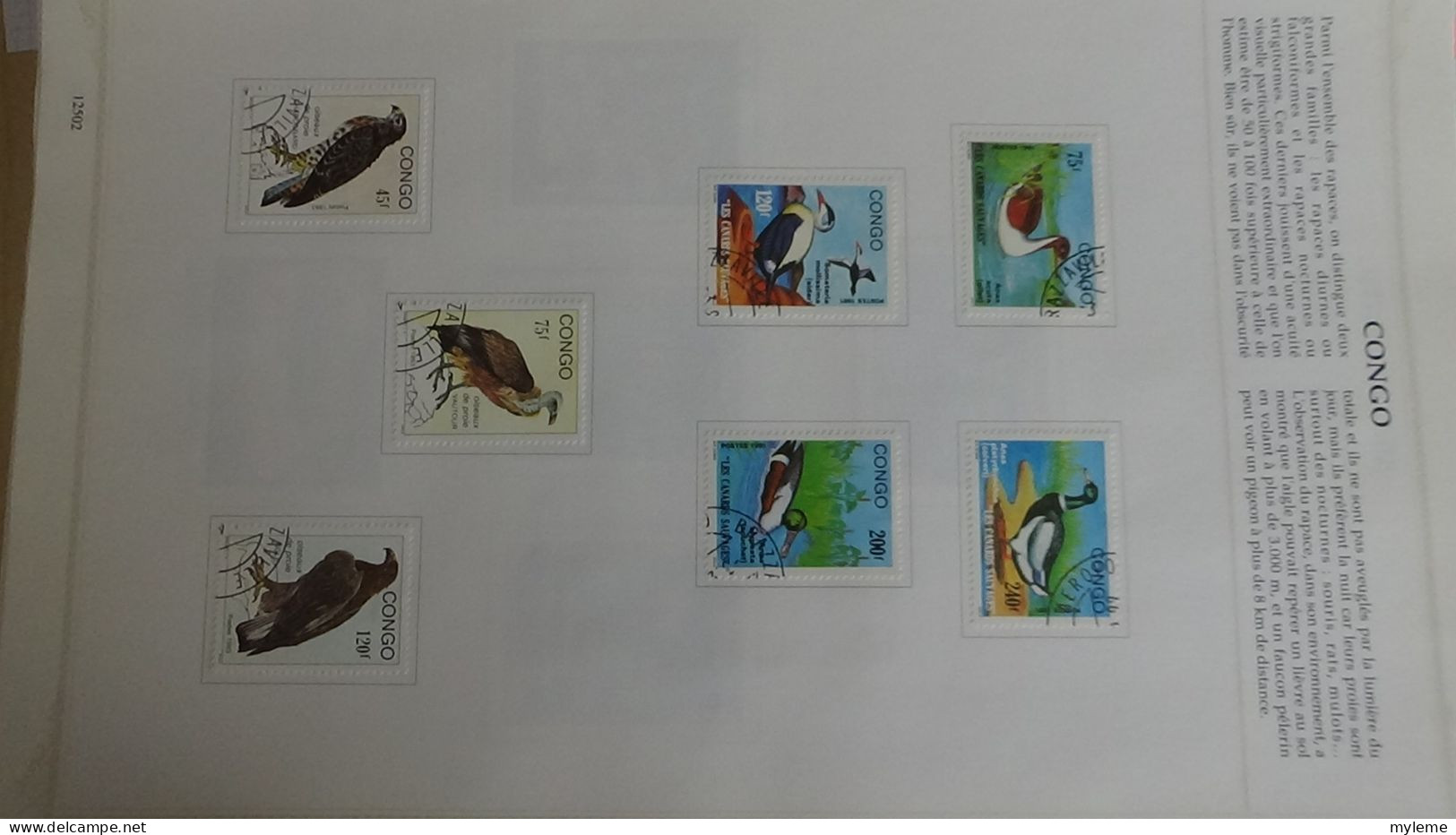 BF3 Classeur de timbres et blocs oblitérés d'Afrique. (toutes les photos n'ont pas été prises)  A saisir !!!.