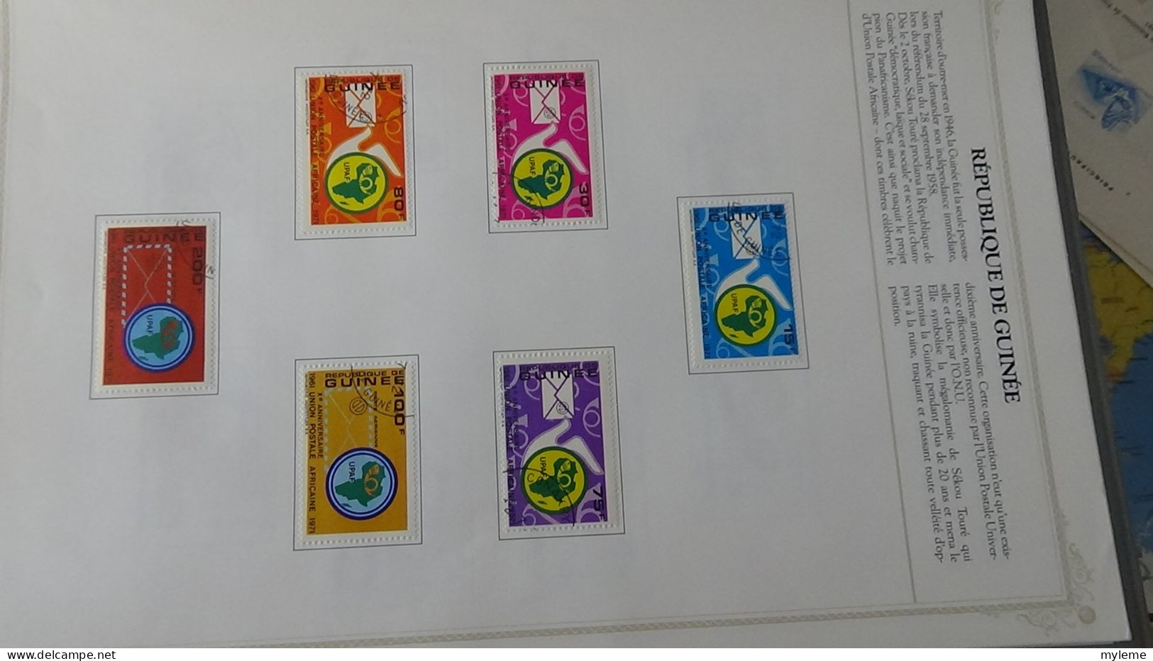 BF3 Classeur de timbres et blocs oblitérés d'Afrique. (toutes les photos n'ont pas été prises)  A saisir !!!.