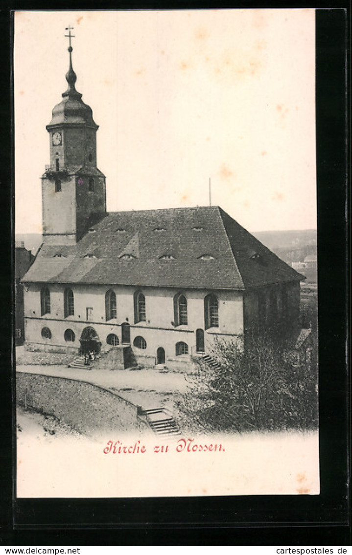 AK Nossen, Kirche, Von Oben Gesehen  - Nossen