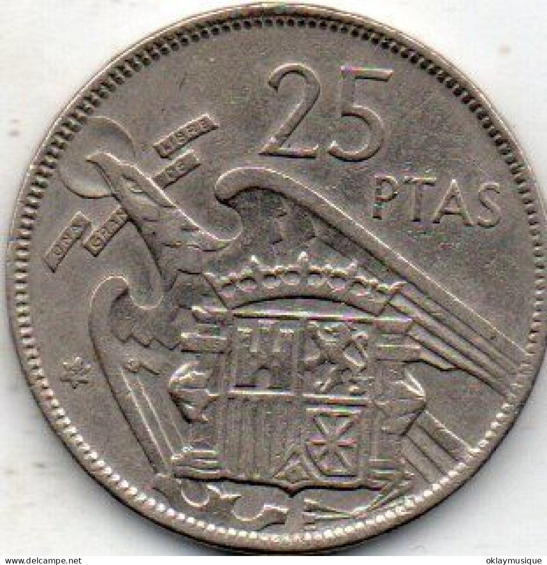 25 Pesetas 1957 - 25 Pesetas