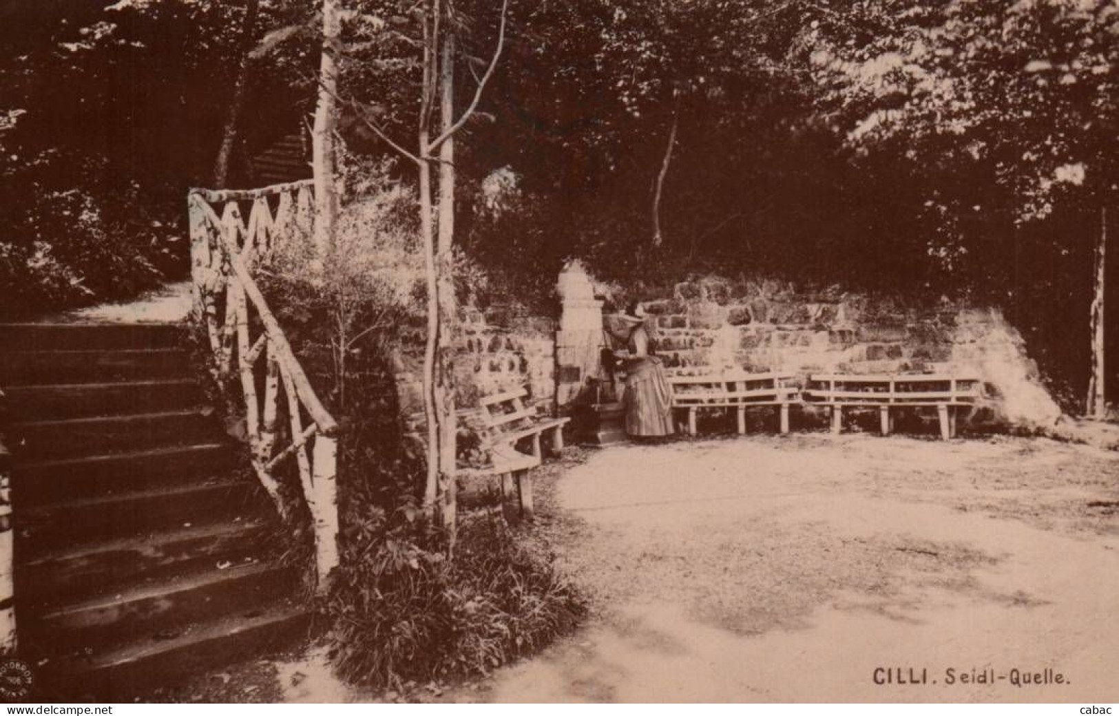 Celje, Seidlov Studenec, 1906, Cilli Seidl - Quelle, Kompletna, Štajerska, Steiermark, Fritz Rasch - Slovénie