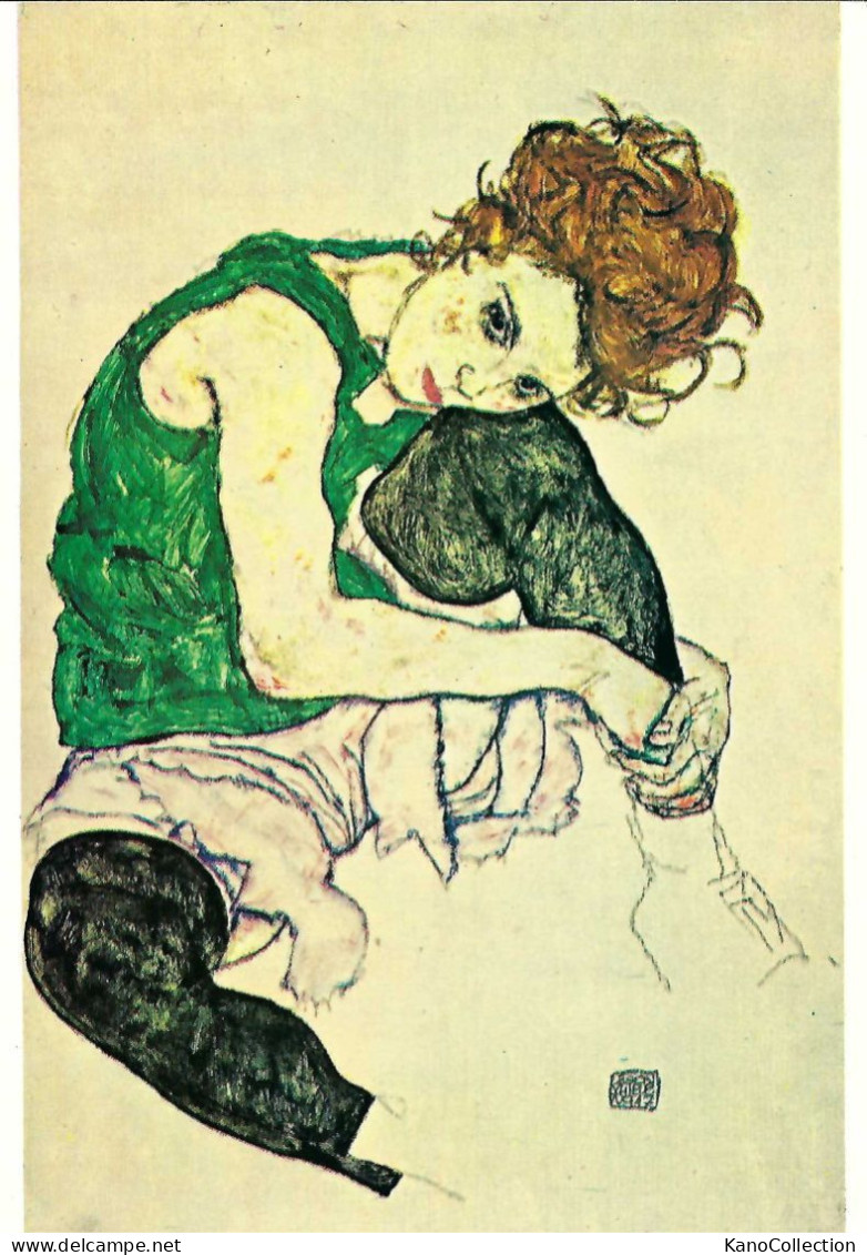 Egon Schiele, Sitzende Frau, Prag, Nationalgalerie, Nicht Gelaufen - Musées