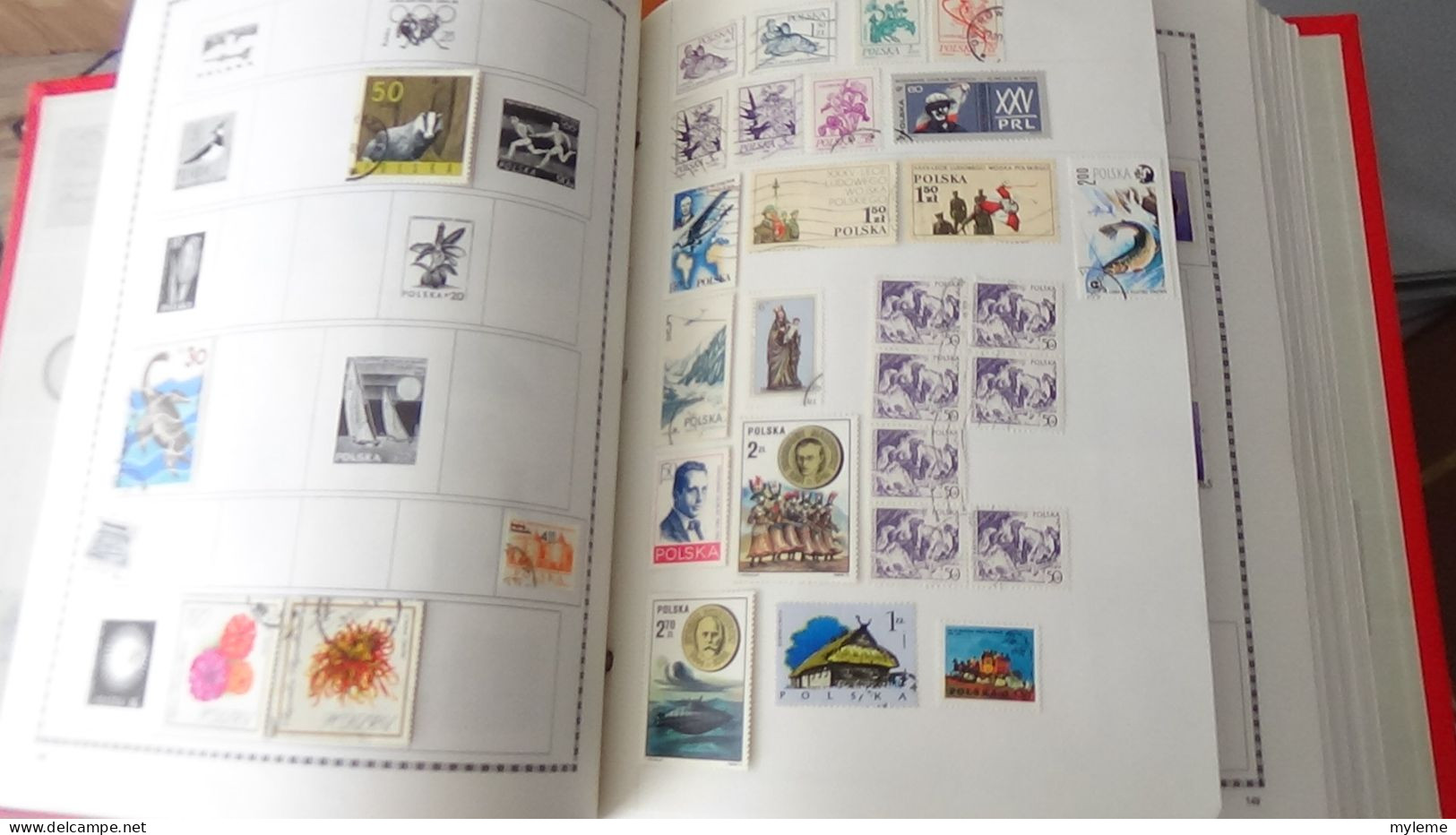 BF4 Collection de timbres oblitérés + page de timbres ** avec défauts. (toutes les photos n'ont pas été prises)