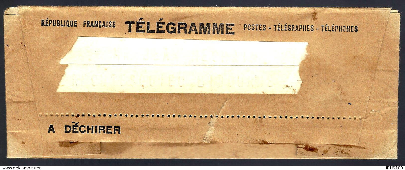 LIBOURNE - TÉLÉGRAMME - INHUMATION DU FRÈRE JOSEPH - 1953 - - Telegraaf-en Telefoonzegels