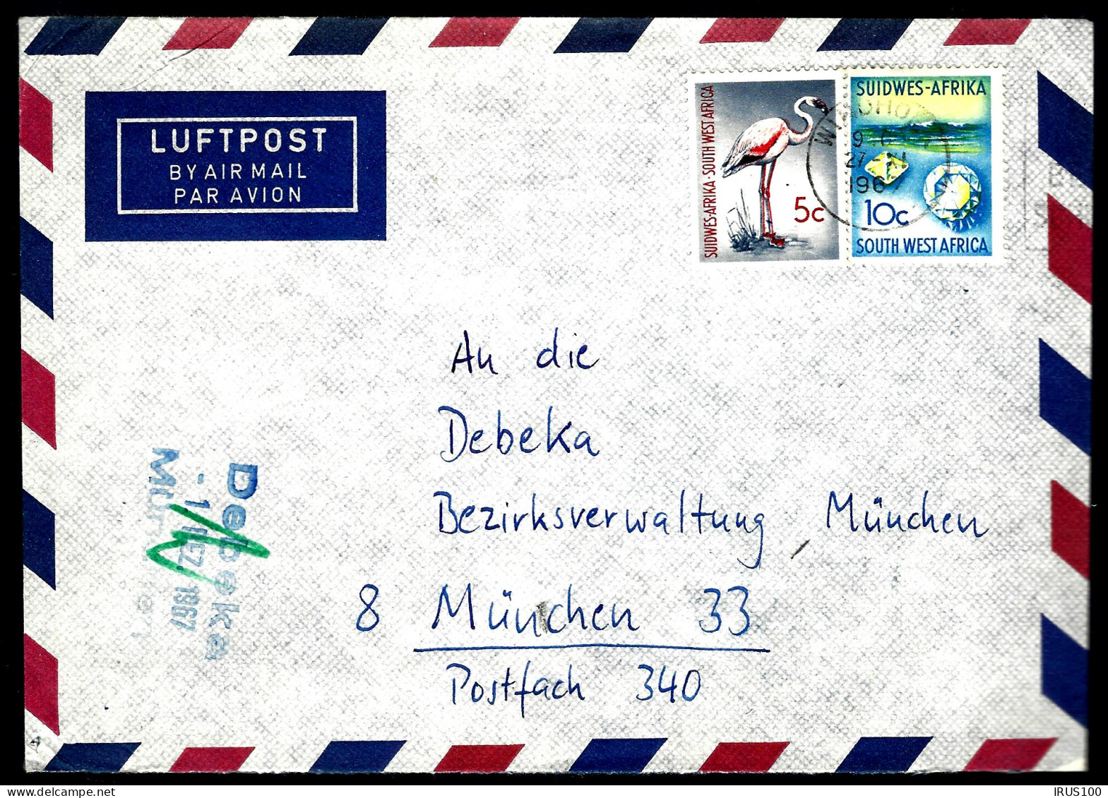 SUIDWES-AFRIKA - 1967 - POUR MUNICH - Cartas & Documentos