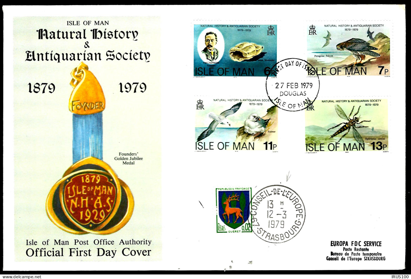 ISLE OF MAN - 1979 - HISTOIRE NATURELLE  - Cartas & Documentos