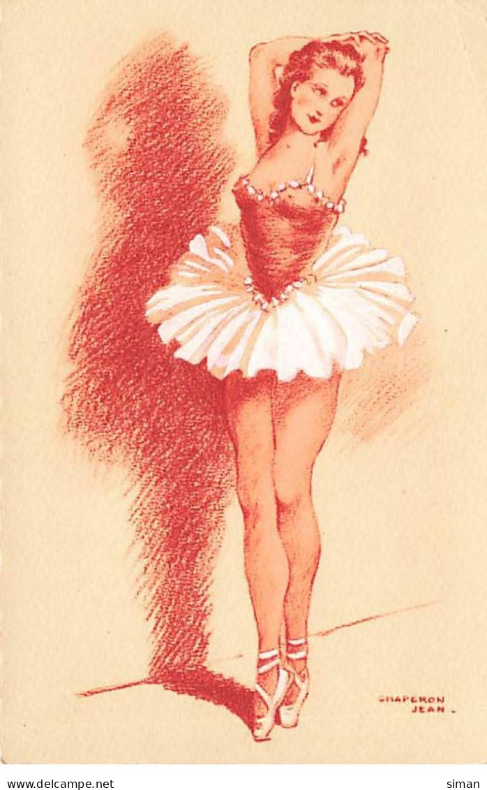 N°23661 - Illustrateur - Jean Chaperon - Une Danseuse En Tutu Sur Les Pointes - Chaperon, Jean