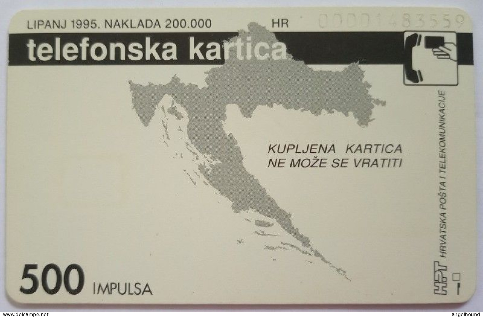 Croatia 500 Units Chip Card - Banknote - Croazia