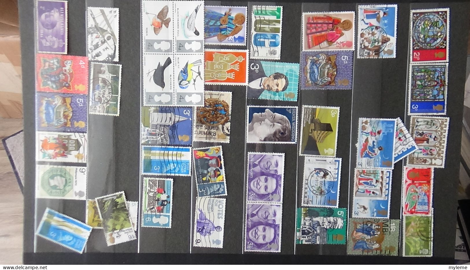 BF5 Collection de timbres oblitérés + plaquette de timbres ** de France. A saisir !!!