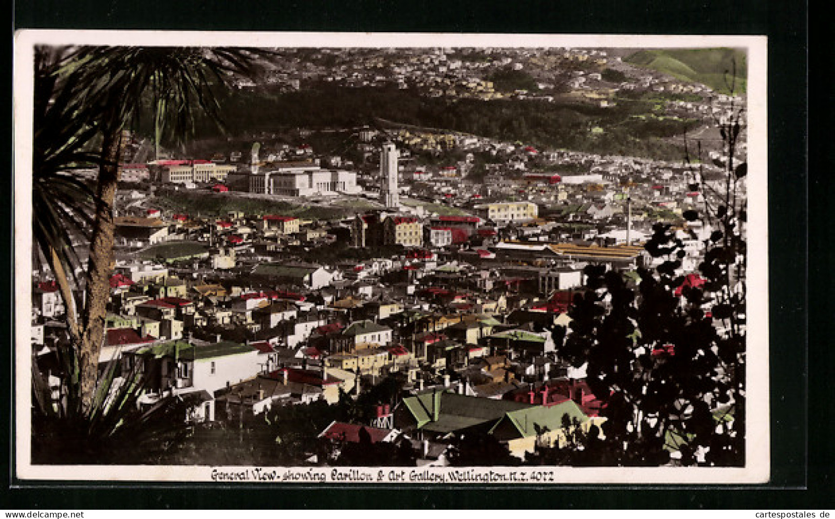 AK Wellington, General View Showing Carillon And Art Gallery  - Neuseeland