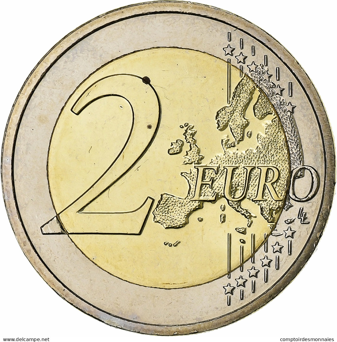 Malte, 2 Euro, 10 Jahre Euro, 2012, SPL+, Bimétallique, KM:139 - Malta