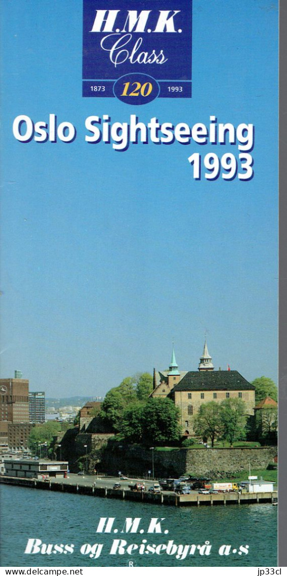 Vintage Tourism Booklet About "Oslo Sightseeing" (Norway) - Year 1993 - Dépliants Turistici