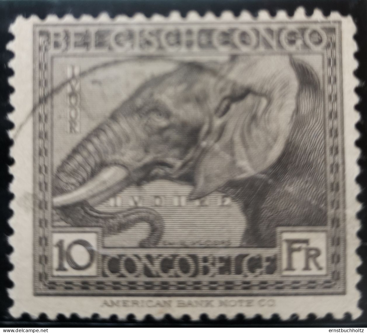 Belgisch Kongo 1923 Mi 66/77 Im Angebot Nur Mi 77° Gest. Elefant - Usados