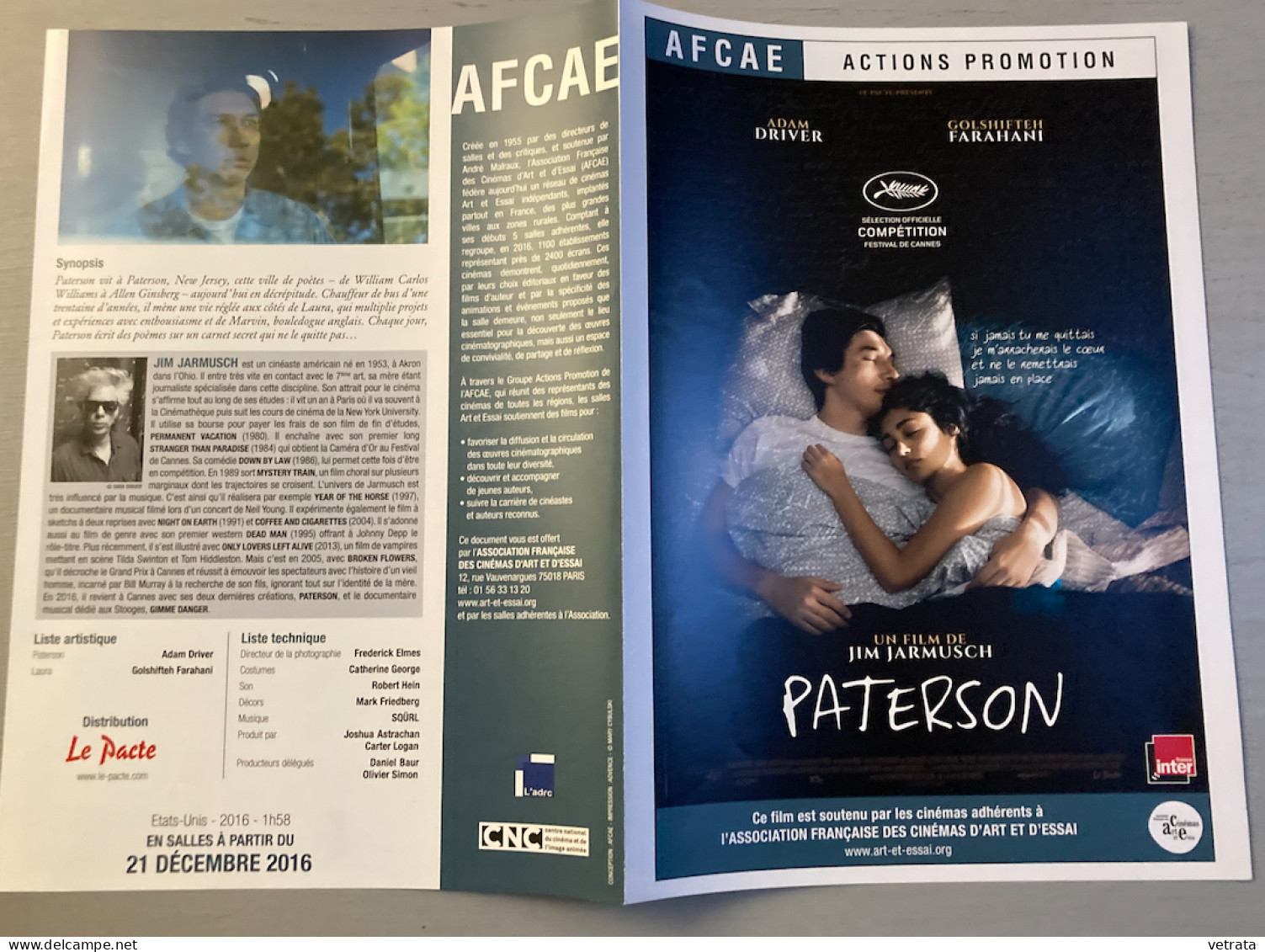 Jim Jarmusch : 1 Supplément Cinéma Libération (02/12/2009 : The Limits Of Control) & 1 Plaquette 4 Pages (Paterson) - Altri & Non Classificati