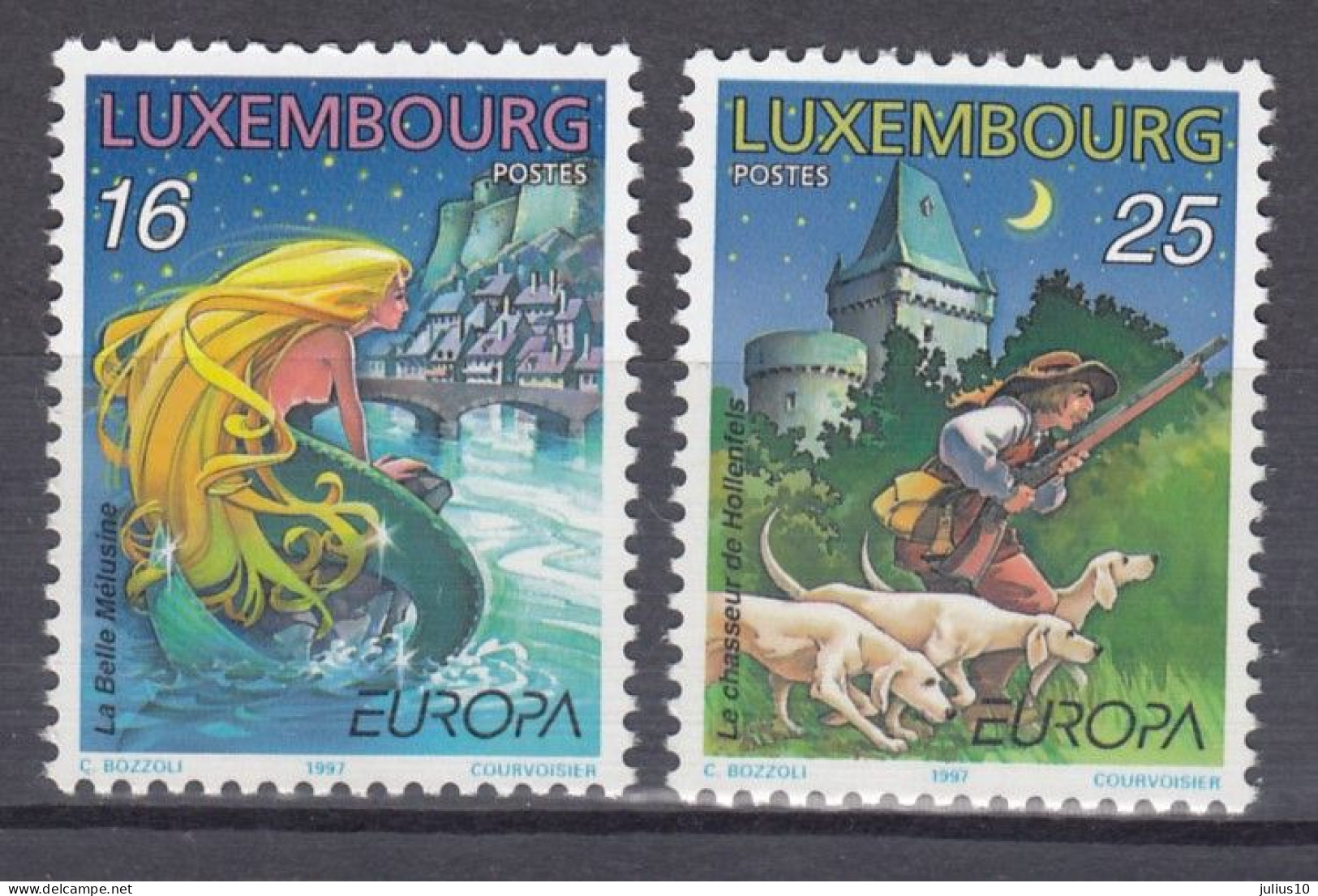 LUXEMBOURG 1997 Europa CEPT Tales Dogs Mi 1418-1419 MNH(**) #34026 - Nuevos