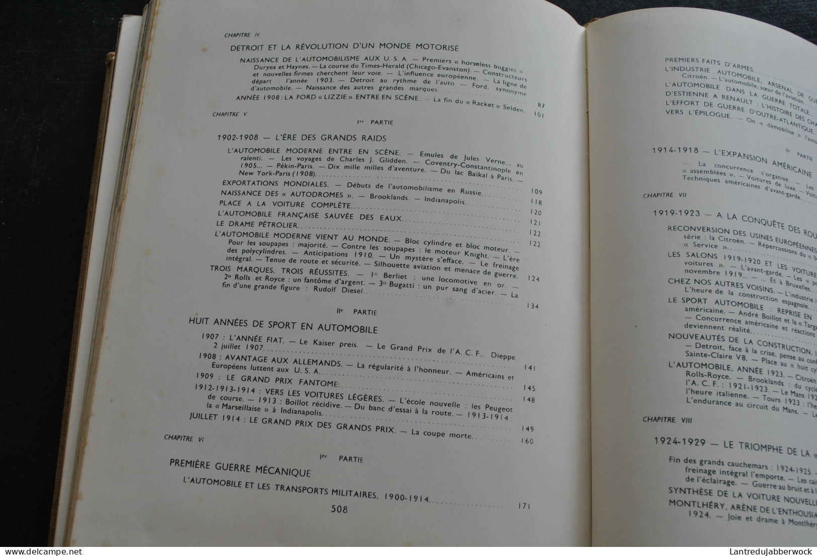 JACQUES ROUSSEAU HISTOIRE MONDIALE DE L'AUTOMOBILE 1958 Hachette encyclopédie voiture grnad prix luxe pilotes rare