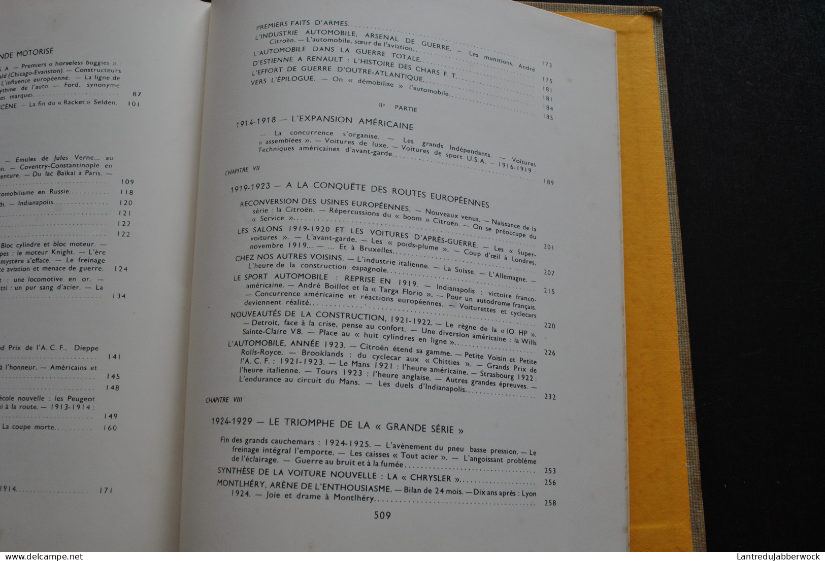 JACQUES ROUSSEAU HISTOIRE MONDIALE DE L'AUTOMOBILE 1958 Hachette encyclopédie voiture grnad prix luxe pilotes rare