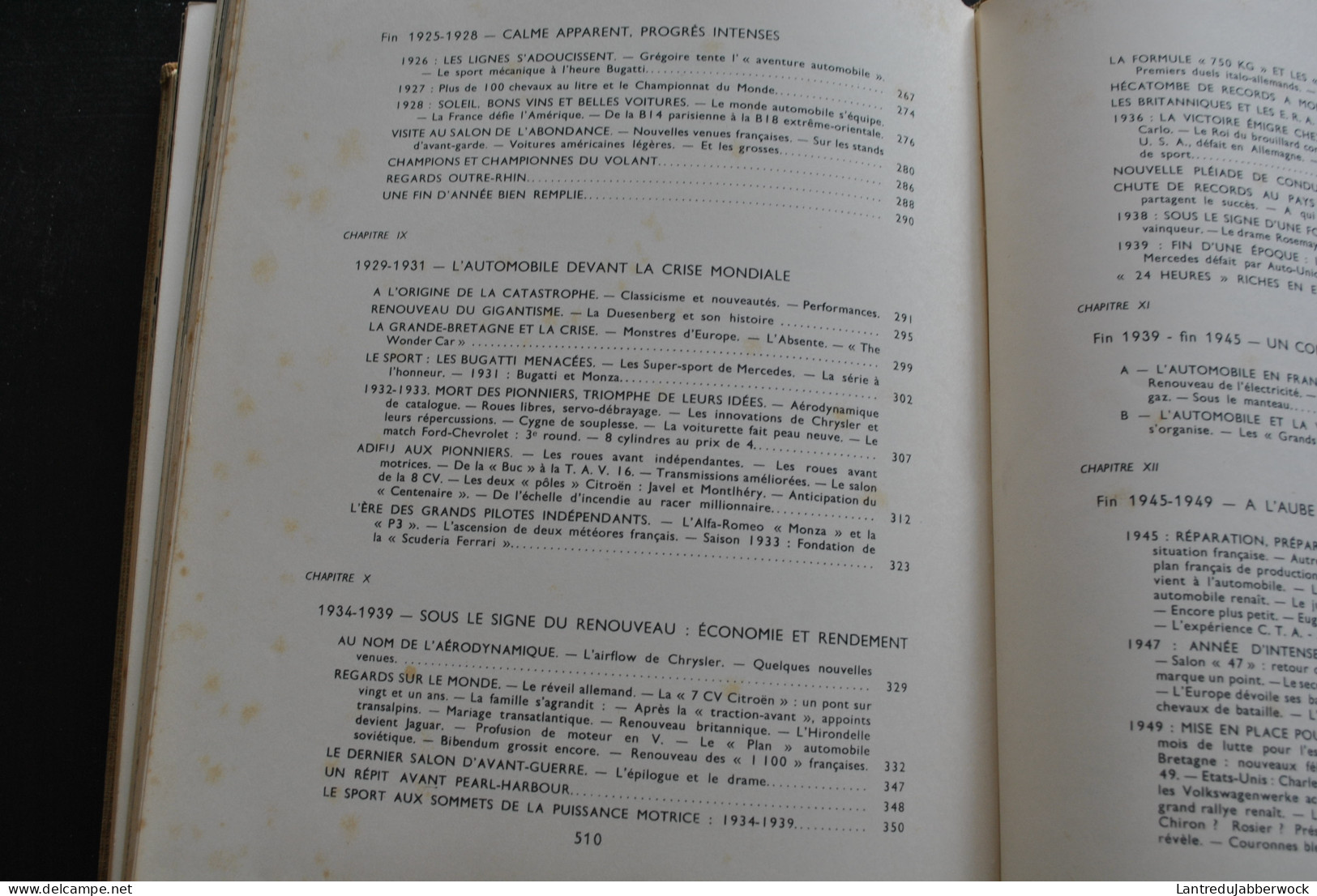 JACQUES ROUSSEAU HISTOIRE MONDIALE DE L'AUTOMOBILE 1958 Hachette encyclopédie voiture grnad prix luxe pilotes rare