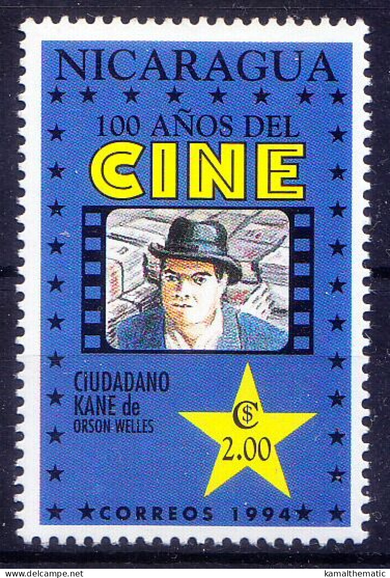 Nicaragua 1994 MNH, Film Citizen Kane By Orson Welles,  Masterpieces Of Film History - Actores