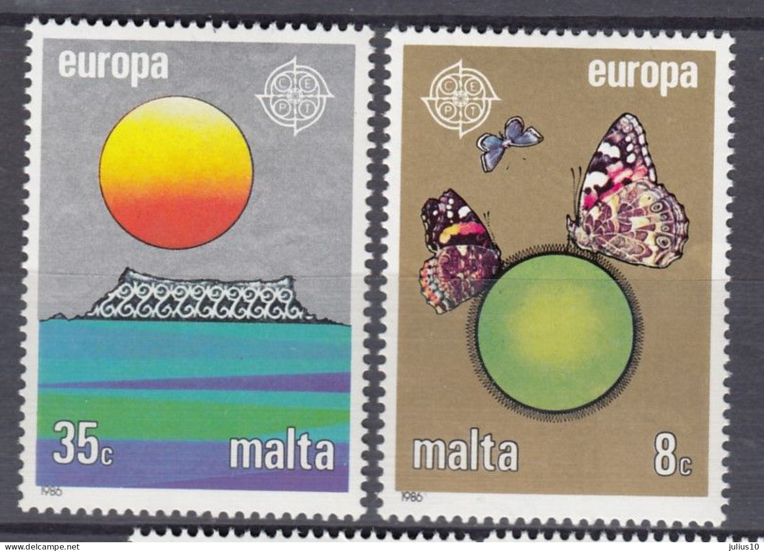 MALTA 1986 Europa CEPT Mi 746-747 MNH(**) #34028 - Malte