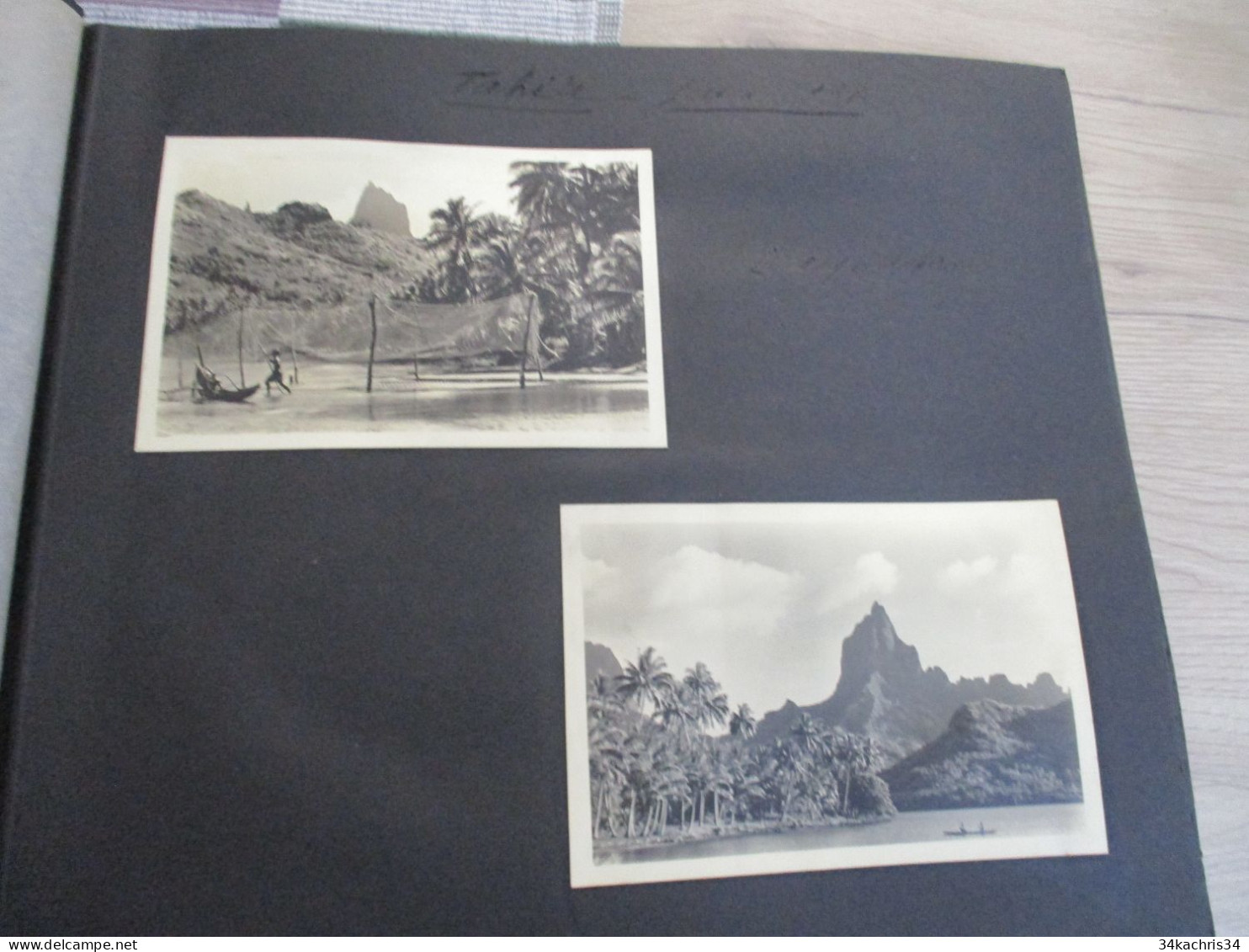 Album voyage  Sarvognan de Brazza  Campagne 1936 87 photos originales Wallis Auckland  Tahiti Tubuac Rapa .....