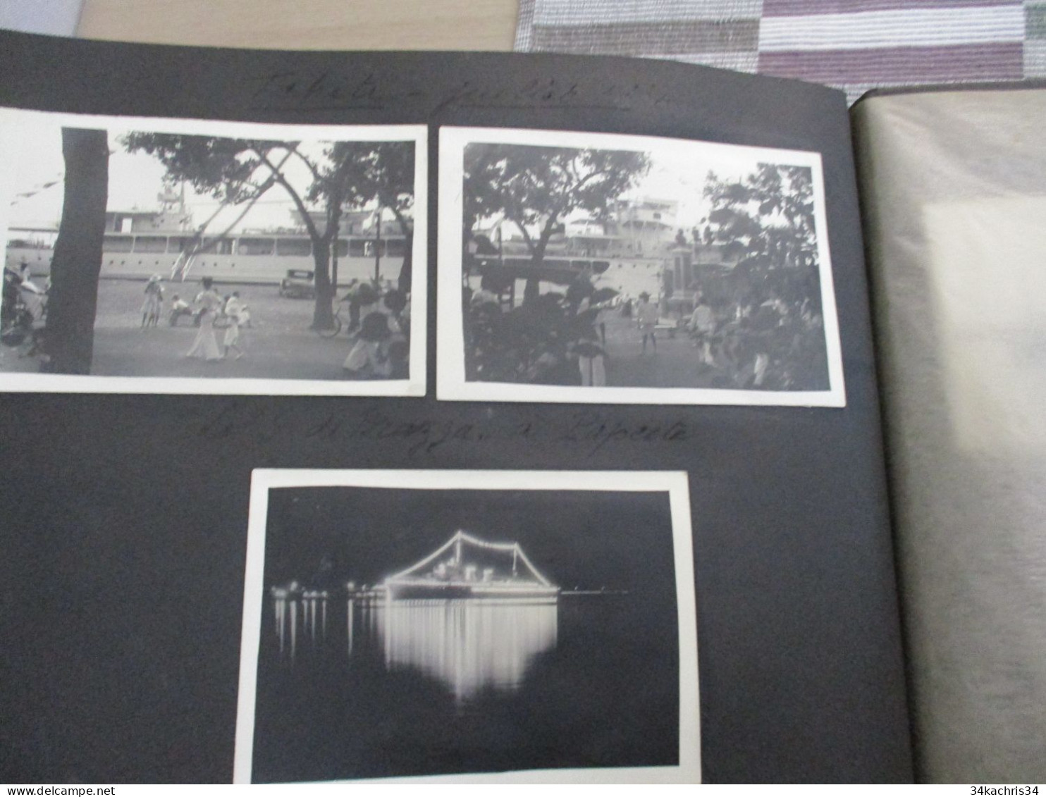 Album voyage  Sarvognan de Brazza  Campagne 1936 87 photos originales Wallis Auckland  Tahiti Tubuac Rapa .....