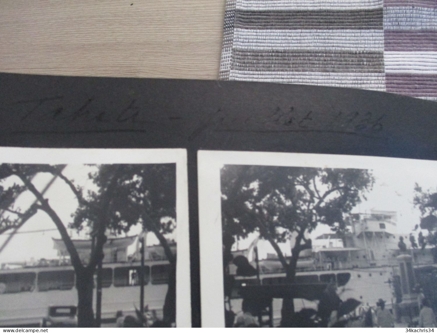 Album voyage  Sarvognan de Brazza  Campagne 1936 87 photos originales Wallis Auckland  Tahiti Tubuac Rapa .....