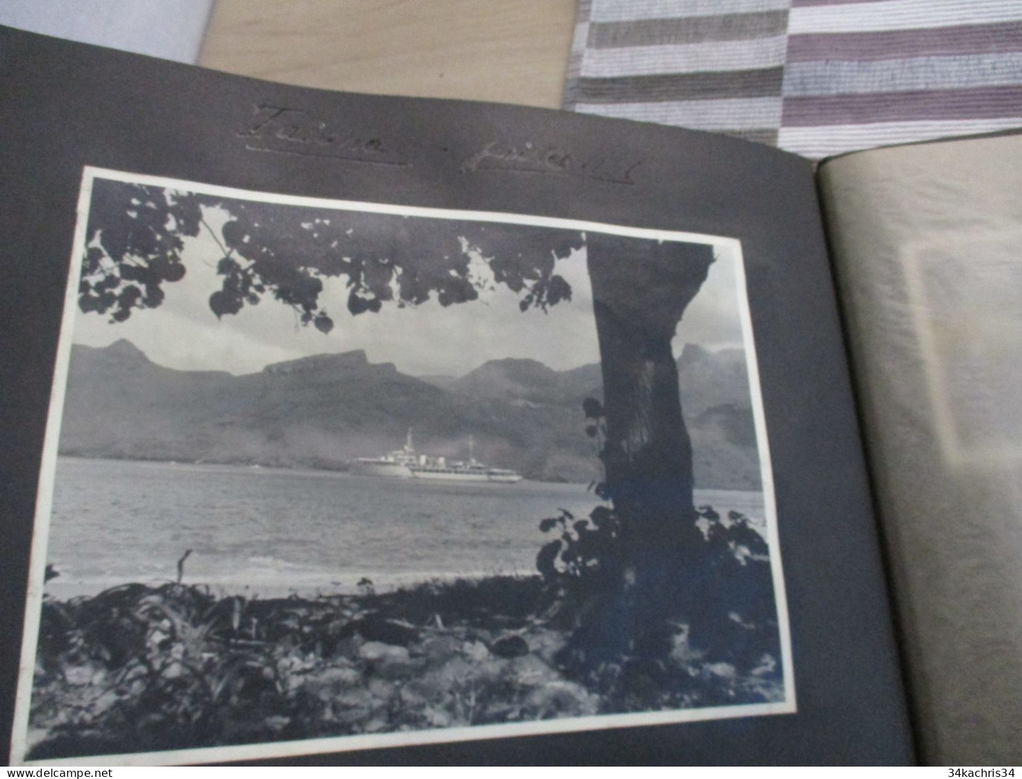 Album voyage  Sarvognan de Brazza  Campagne 1936 87 photos originales Wallis Auckland  Tahiti Tubuac Rapa .....