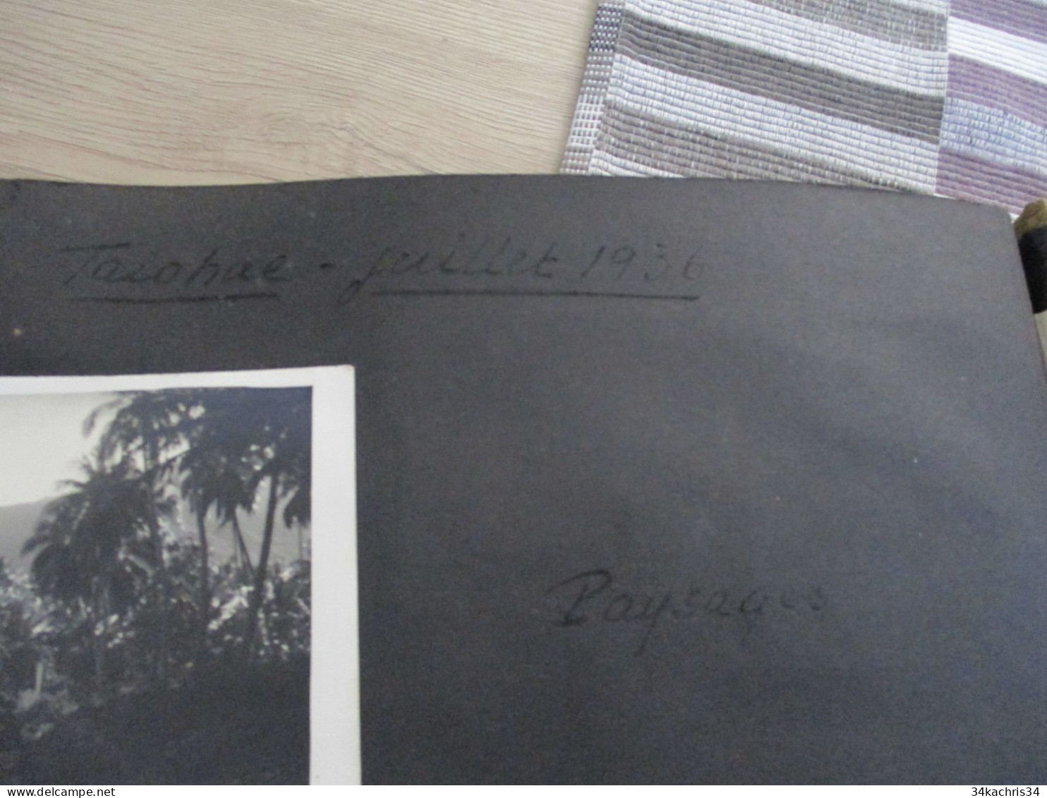 Album voyage  Sarvognan de Brazza  Campagne 1936 87 photos originales Wallis Auckland  Tahiti Tubuac Rapa .....