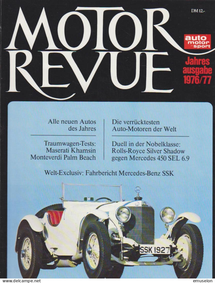 Motor Revue. Jahresausgabe 1976/77. Auto, Motor Und Sport. - Livres Anciens