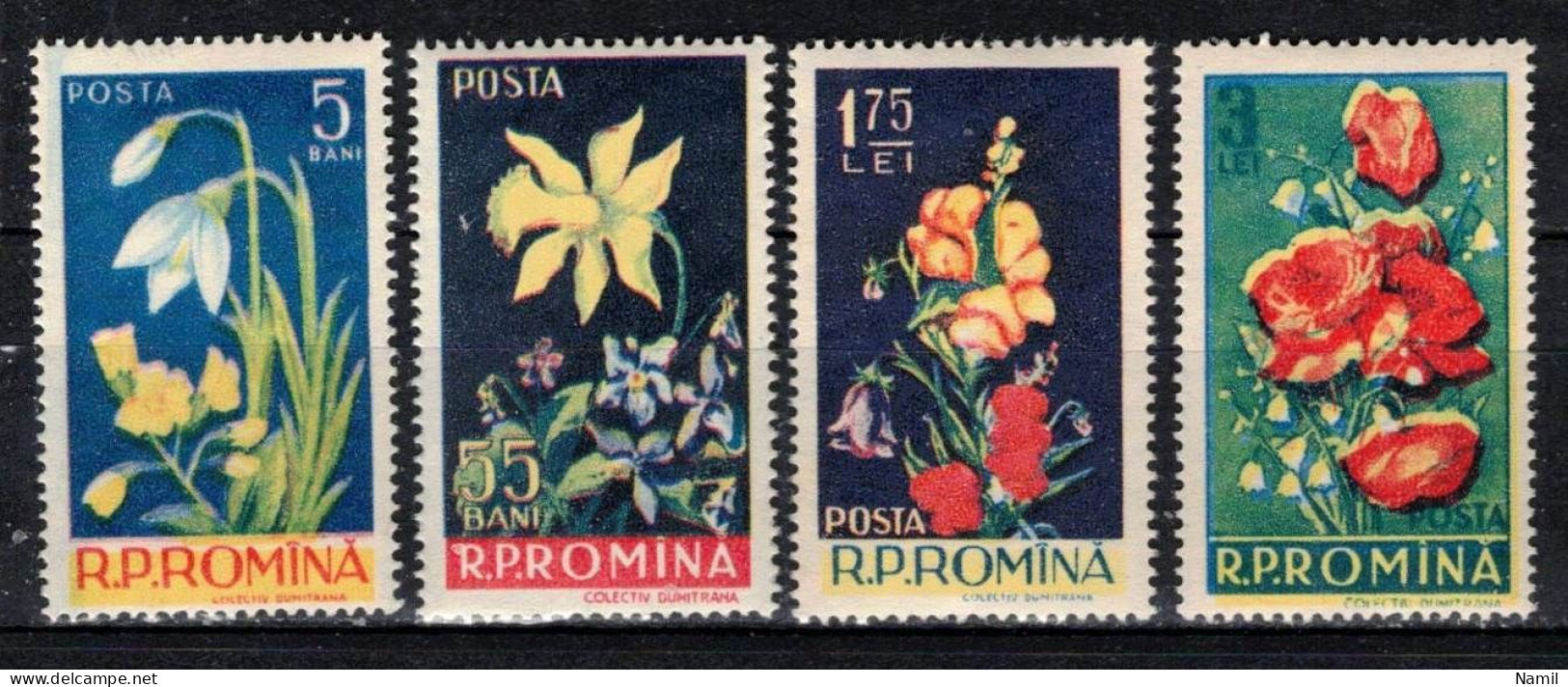** Roumanie 1956 Mi 1589-92 (Yv 1469-72), (MNH)** - Ungebraucht