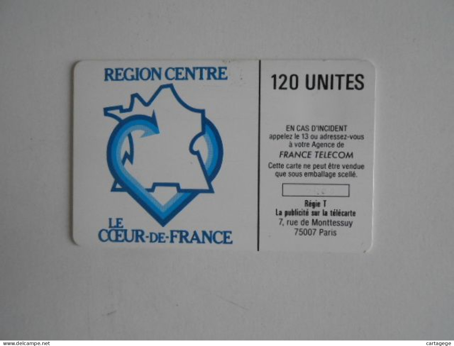 TELECARTE FRANCE F57 CHENONCEAUX REGION CENTRE 120U - 1987