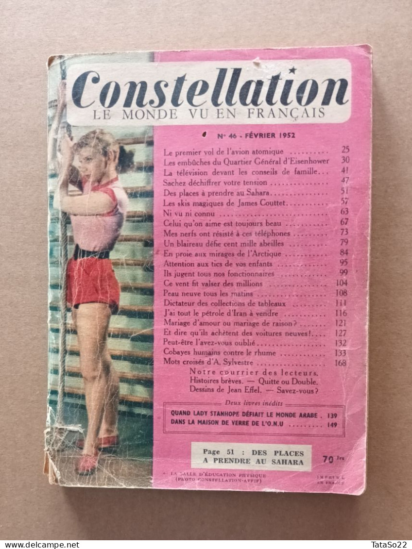Constellation - Le Monde Vu En Français - N° 46  Février 1952 - Otras Revistas