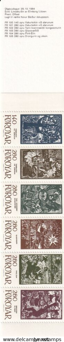 SA05 Faroe Islands 1984 Fairytales Booklet - Faroe Islands