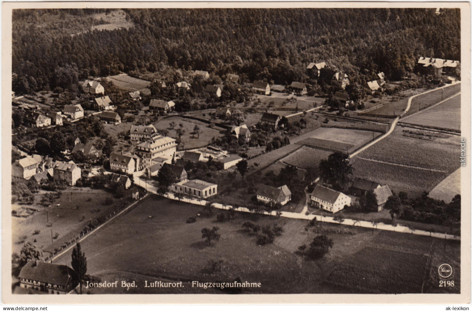 Jonsdorf Luftbild Foto Ansichtskarte - B Oybin Zittau Oberlausitz 1934 - Jonsdorf