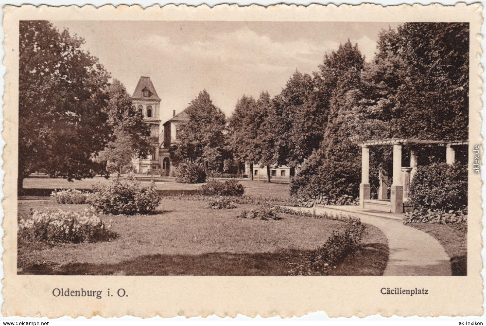 Oldenburg Cäcilienplatz Ansichtskarte  1926 - Oldenburg