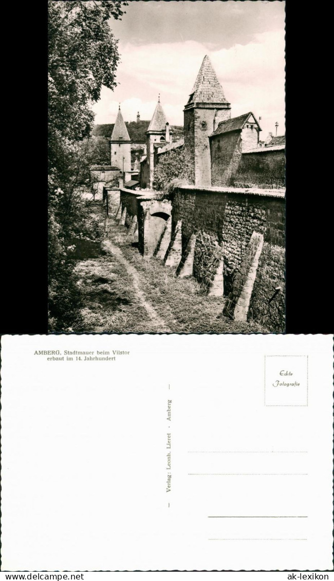 Ansichtskarte Amberg Stadtmauer Beim Vilstor 1960 - Amberg